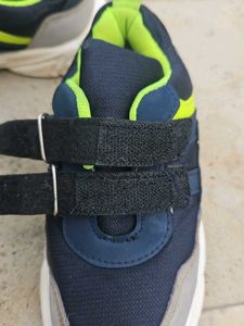 Kids Navy Blue Sneakers with Velcro