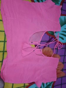 Pink Saree Blouse