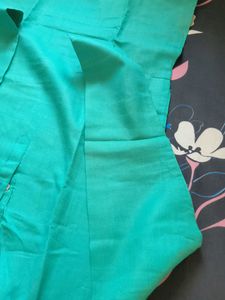 Teal Cotton Kurta
