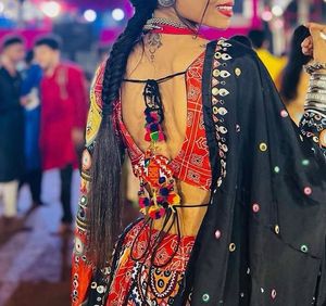 Navratri miror work chaniya choli