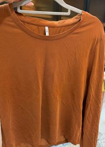 Orange Long Sleeve Top