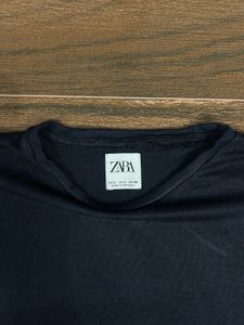 authentic zara Navy Blue T-Shirt