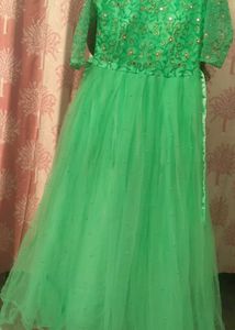 Mint Green Embellished Gown