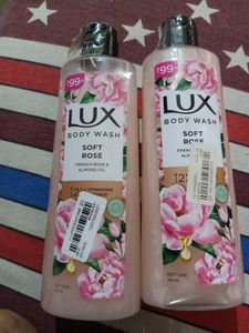 Lux Soft Rose Body Wash (2 Bottles)
