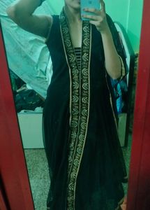 Black ethnic anarkali