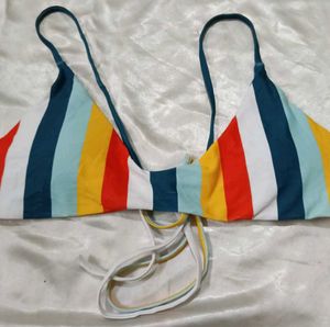 Colorful Striped Bikini Set