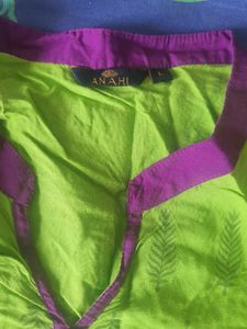 Green Purple Kurta