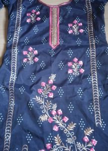 Elegant Navy Blue Kurta Set