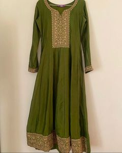 Regal Olive Anarkali