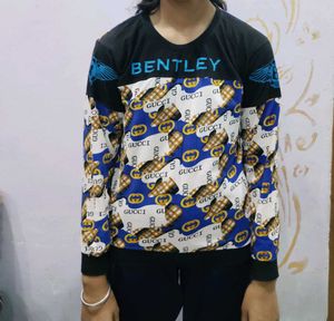 Unique Bentley x Gucci Print Sweatshirt