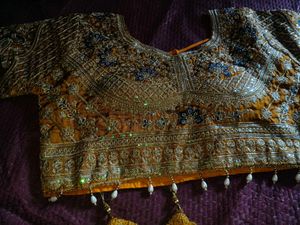 Brand New saree with heavy stitched blouse