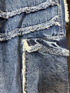 funky cargo jeans with multiple pockets
