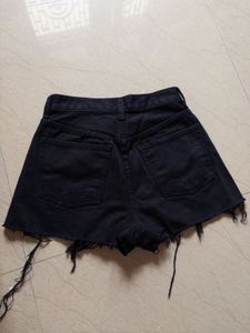 Zara dupe Black Denim shorts for women