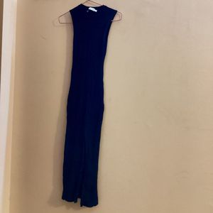 Bershka Black maxi Dress with side slit