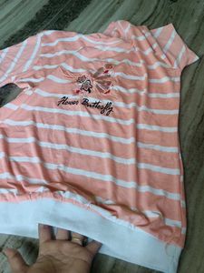 Striped Butterfly T-Shirt