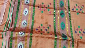banarasi cotton silk sari with blouse