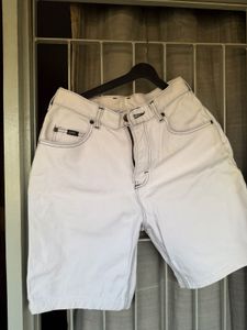Lee White Denim Shorts