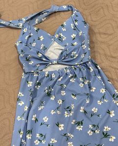 Mini blue dress