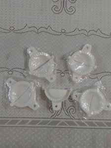 Set of 5 Round Plastic Gujia Mould Se