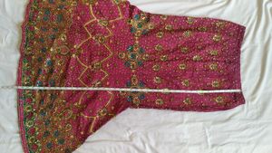 Bridal lehenga with choli and dupatta