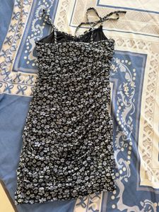 Floral Ruched Mini Dress