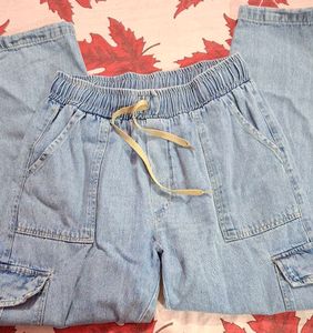Denim Relaxed Fit Jeans/joggers