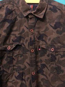Military Printed Full Sleeve Shirt