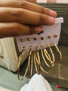 Chic Hoop Earrings Set