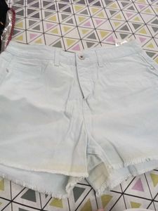 Light Blue Denim Shorts
