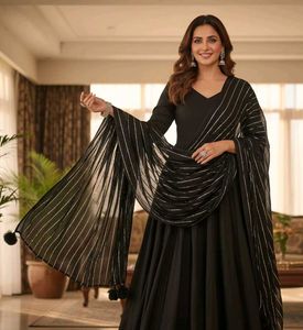 Designer Black Dupatta