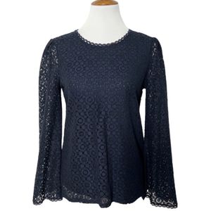 Vintage Elegant Lace Bell Sleeve Top