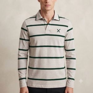 Unisex Striped Polo Shirt