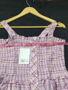 Checkered Iris Darthy Dress