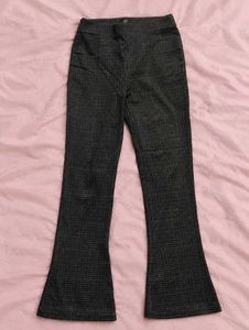 Stylish Plaid Flare Pants (39 inch)