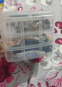 Assorted mystery box with jewellery, makeup etc