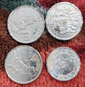 Vintage Token Coins (Set of 4)
