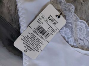 White Lace Trim Bralette