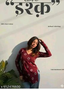 Floral Print Cotton Kurta