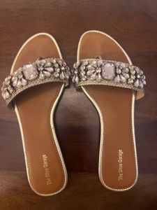 Embellished Flat Sandals