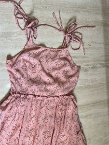 Chic Pink Printed Maxi Dress