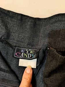 Gray Straight Leg Pants