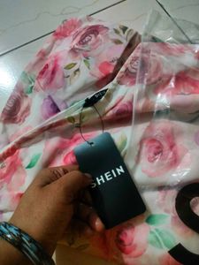 new with tag Floral One Shoulder Dress