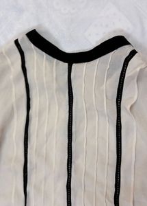Zara Elegant Sheer Blouse