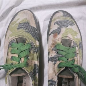 👟Mens Camo Print Canvas Sneaker Slip On Casual Shoe Military Camouflage Stylish Fabric Shoe Running Walking Sneaker For Men Boys Men's Footwear Size 43