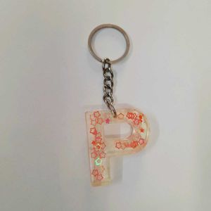 P Initial Keychain