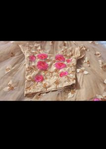 Embroidered crop top Lehenga Skirt