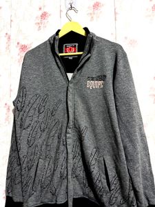 Stylish Gray Printed Sweatshirt