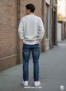 Stylish Grey Crewneck Sweatshirt