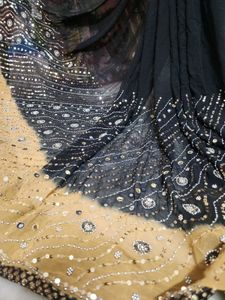 pure georgette gujju vintage saree