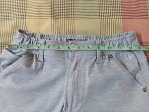 LIGHT BLUE CASUAL PANTS